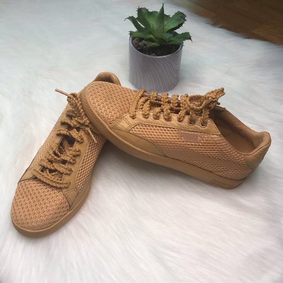 Puma Shoes - Puma Match Lace Taupe Sneakers